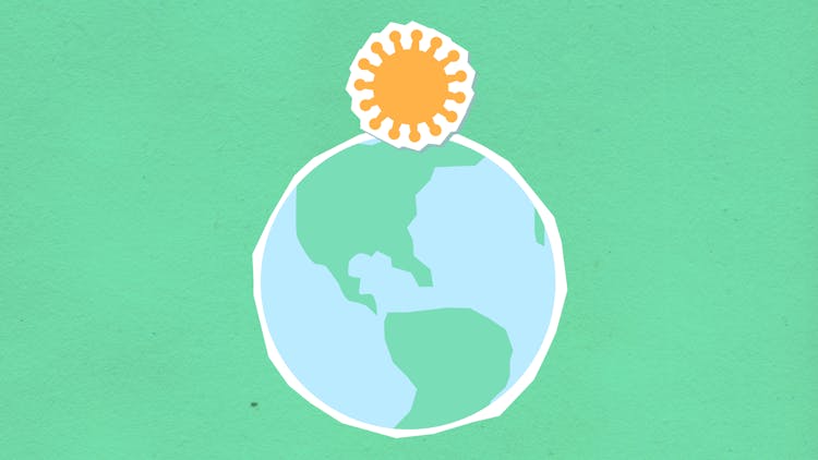 Earth And Sun Illustration