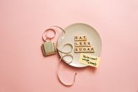 Letter Tiles on Round Plate