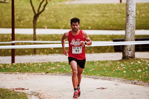 Free Photo of Sportsman Running Stock Photo