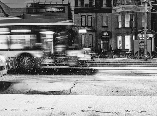 City Street in Snow
