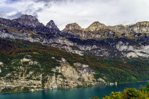 Rocky Mountain Near Lake