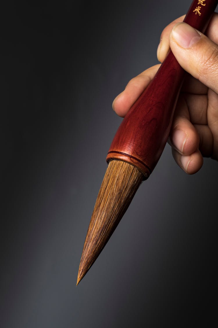 Crop Scribe Showing Professional Calligraphy Brush Pen