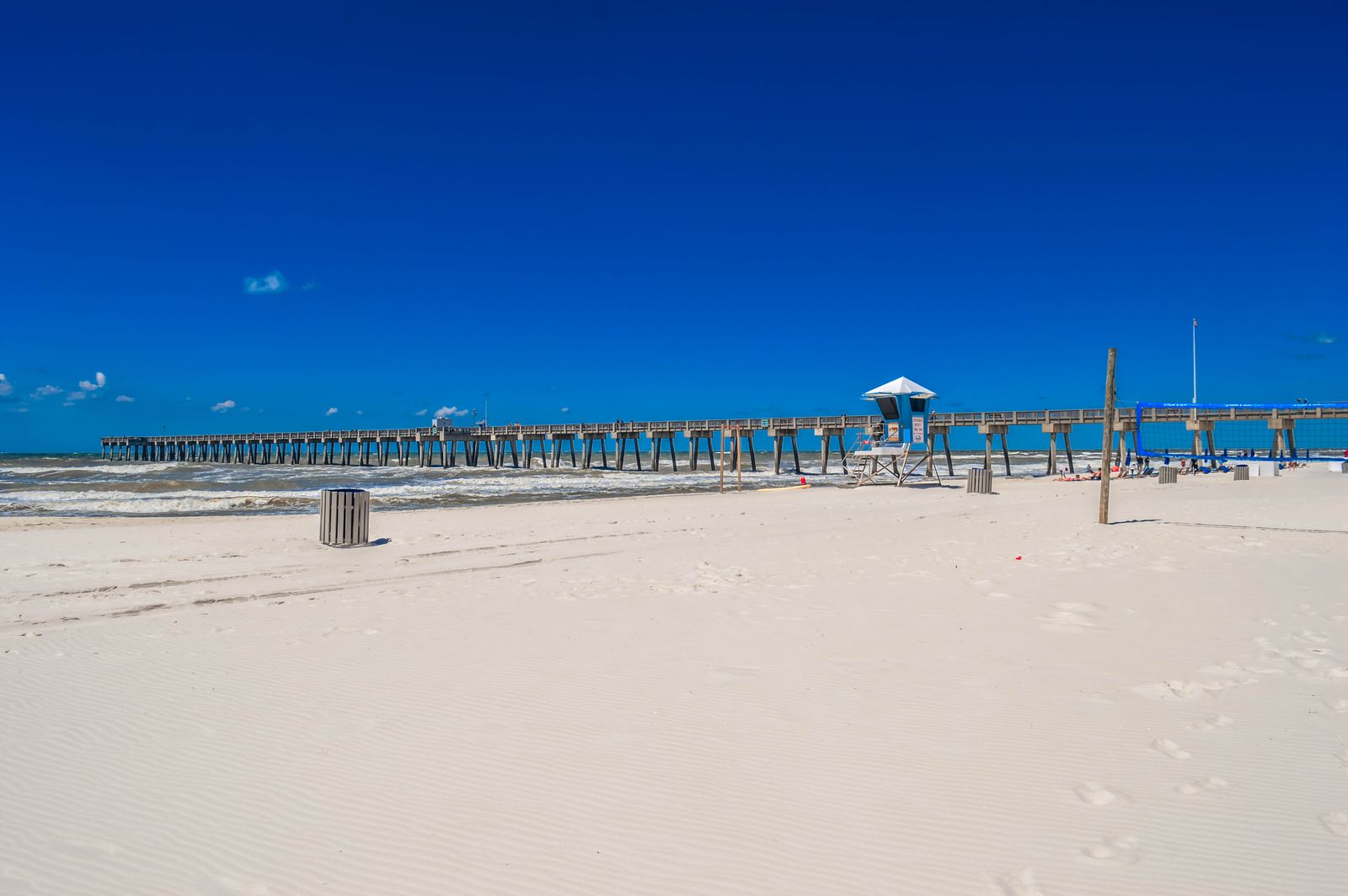 Boardwalk on the beach at Panama City Beach, Florida