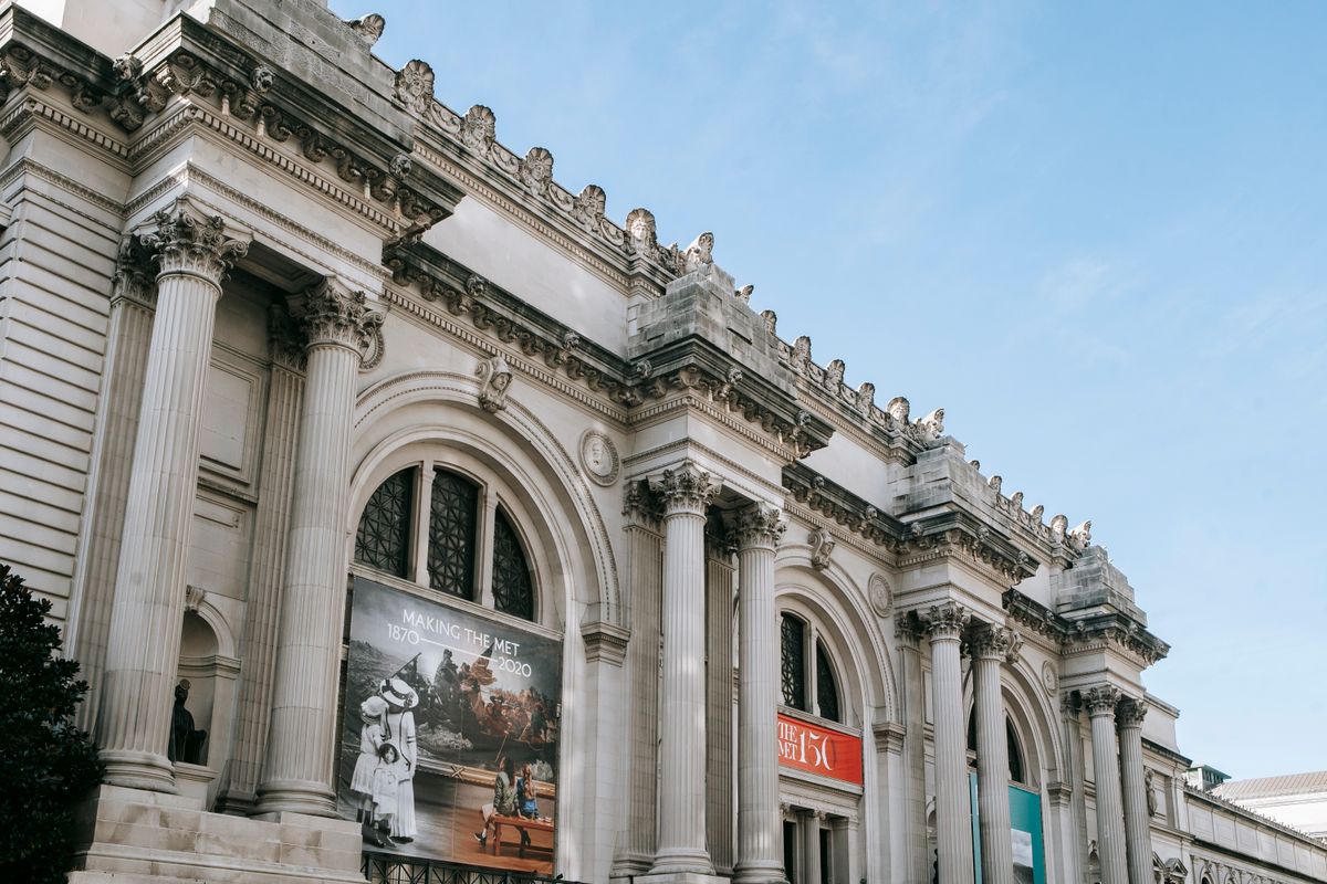 The Beaux-Arts facade of the Metropolitan Museum of Art on Fifth Avenue