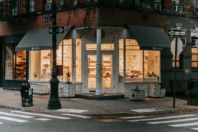 Vitrine de la boutique