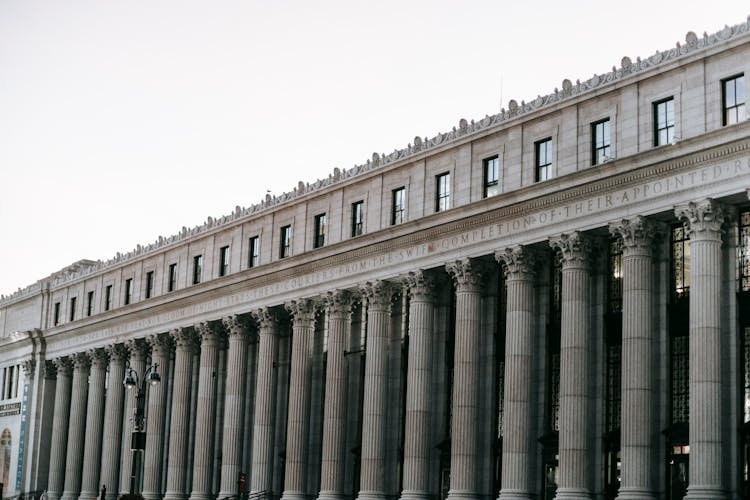 Historic Construction Of Post Office In New York City