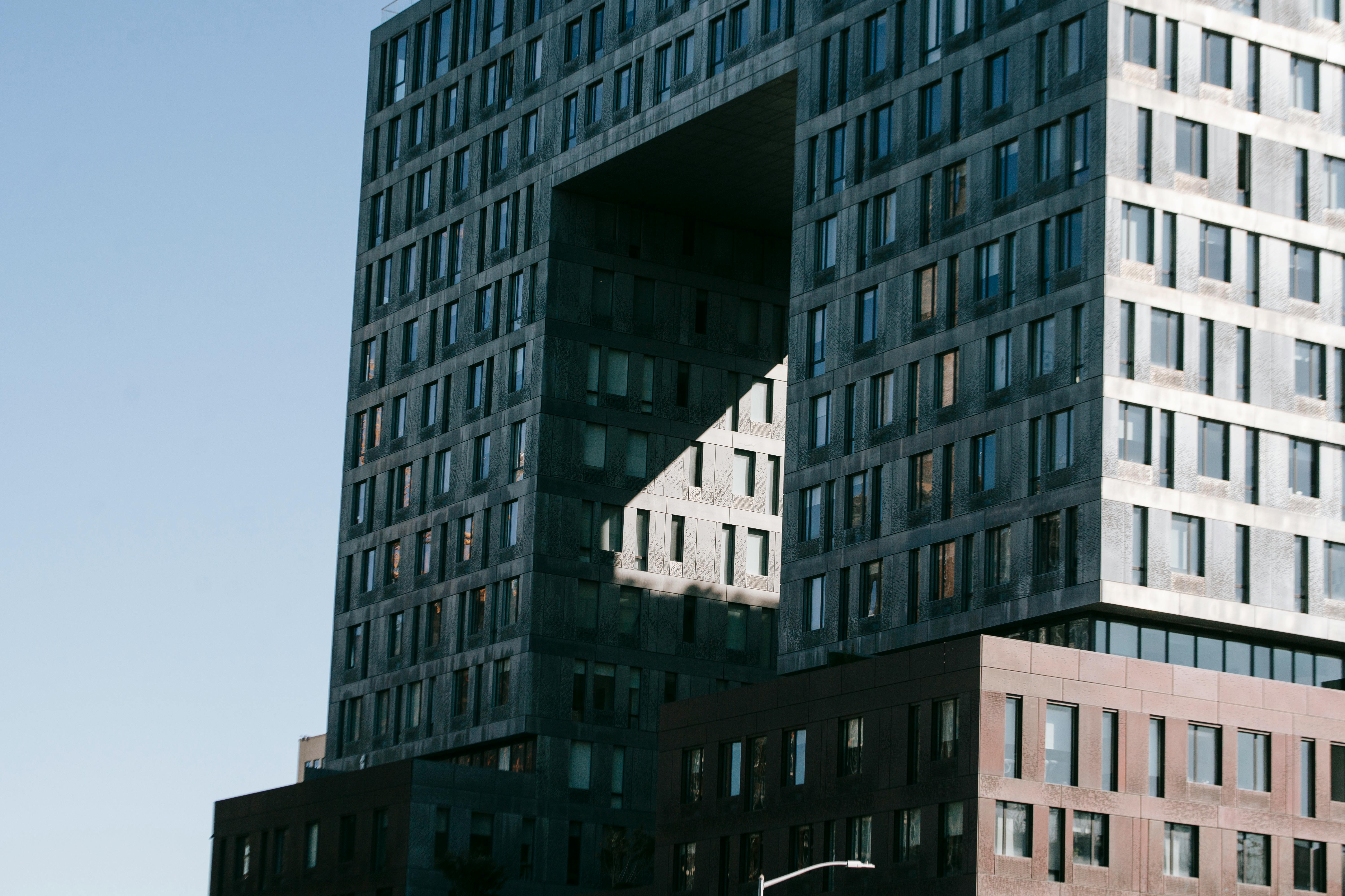 modern multistory apartment building in city