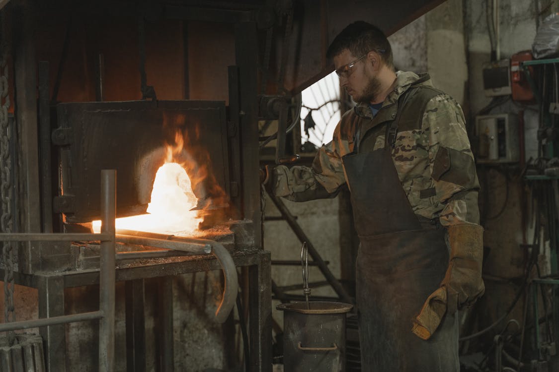 A Man doing Blacksmith