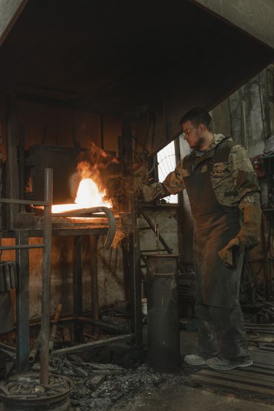 Working close to the fire mouth — photo by Tima Miroshnichenko on Pexels