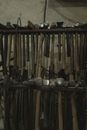 Brown Wooden Sticks on Brown Wooden Rack