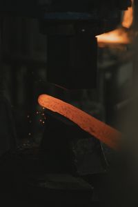 Hot glowing metal being forged — photo by Tima Miroshnichenko on Pexels