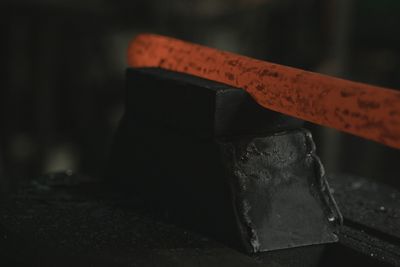 Glowing hot metal bar on an anvil — photo by Tima Miroshnichenko on Pexels