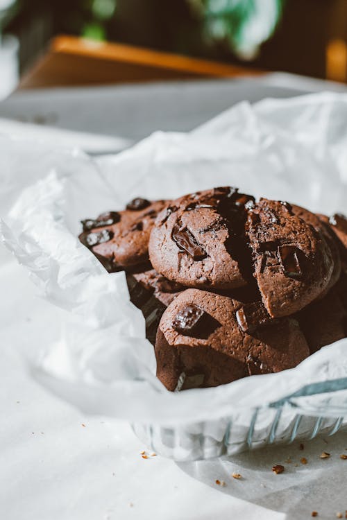 Free Close up of Chocolate Cookies Stock Photo