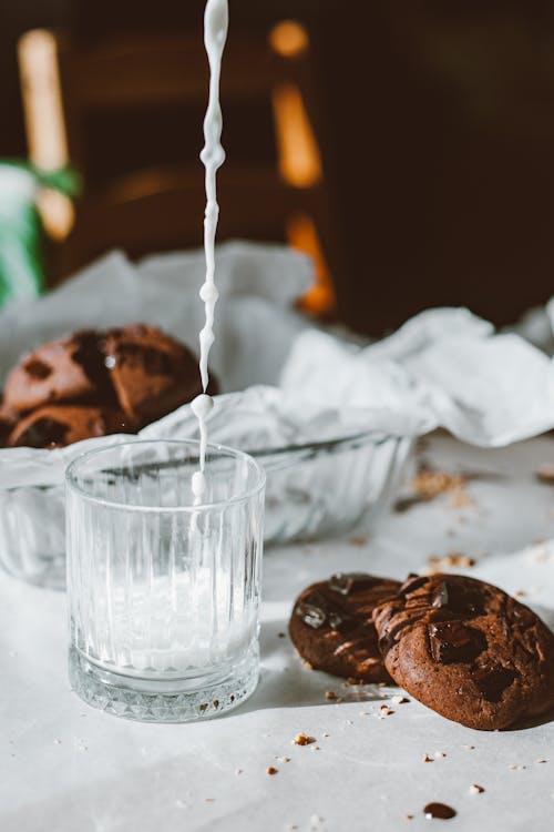 Chocolate Cookies and Milk