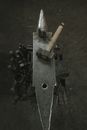 Black and Brown Metal Tool