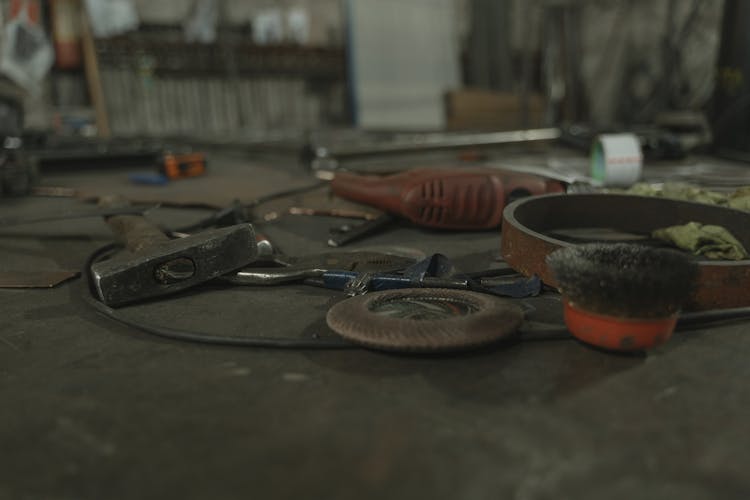 A Variety Of Tools At A Workshop