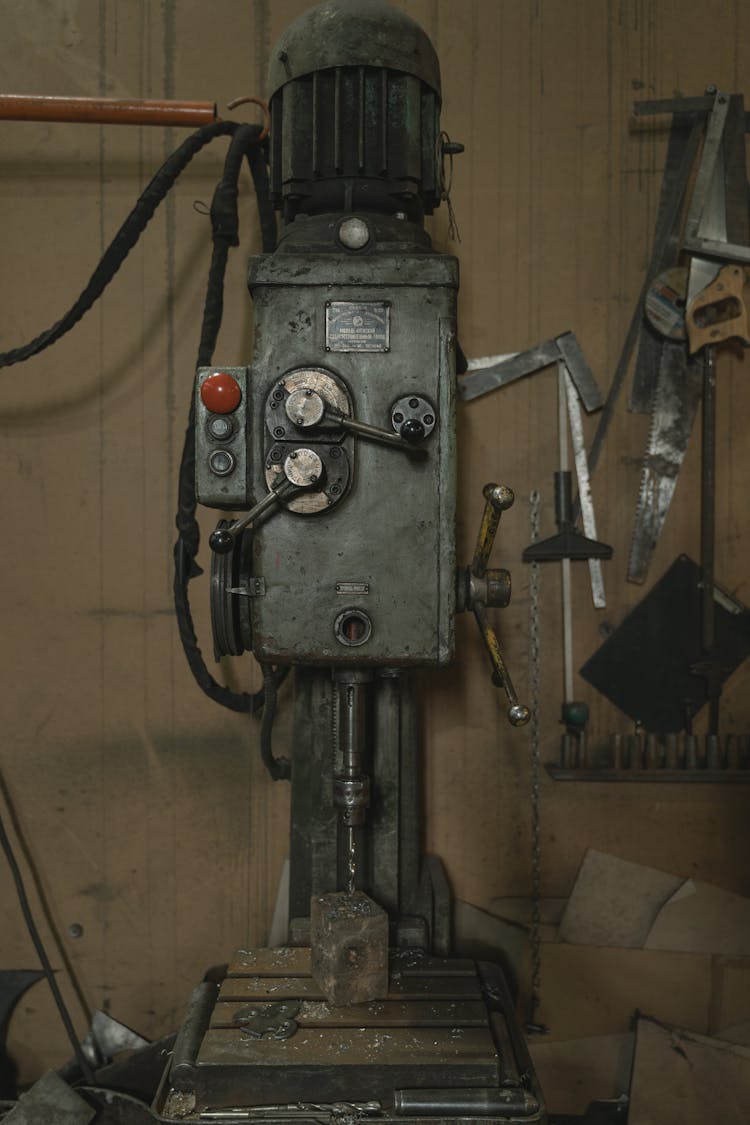 A Vintage Drilling Machine