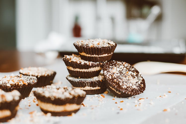 Stacked Chocolate Cupcakes