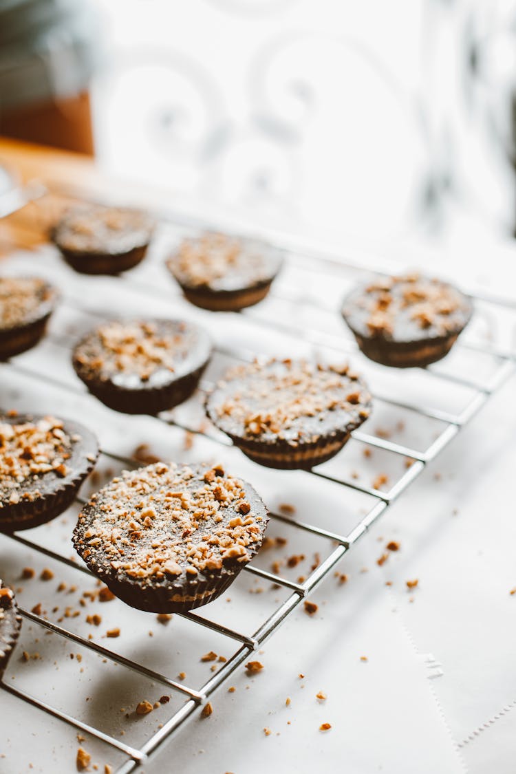 Muffins On The Oven Rack 