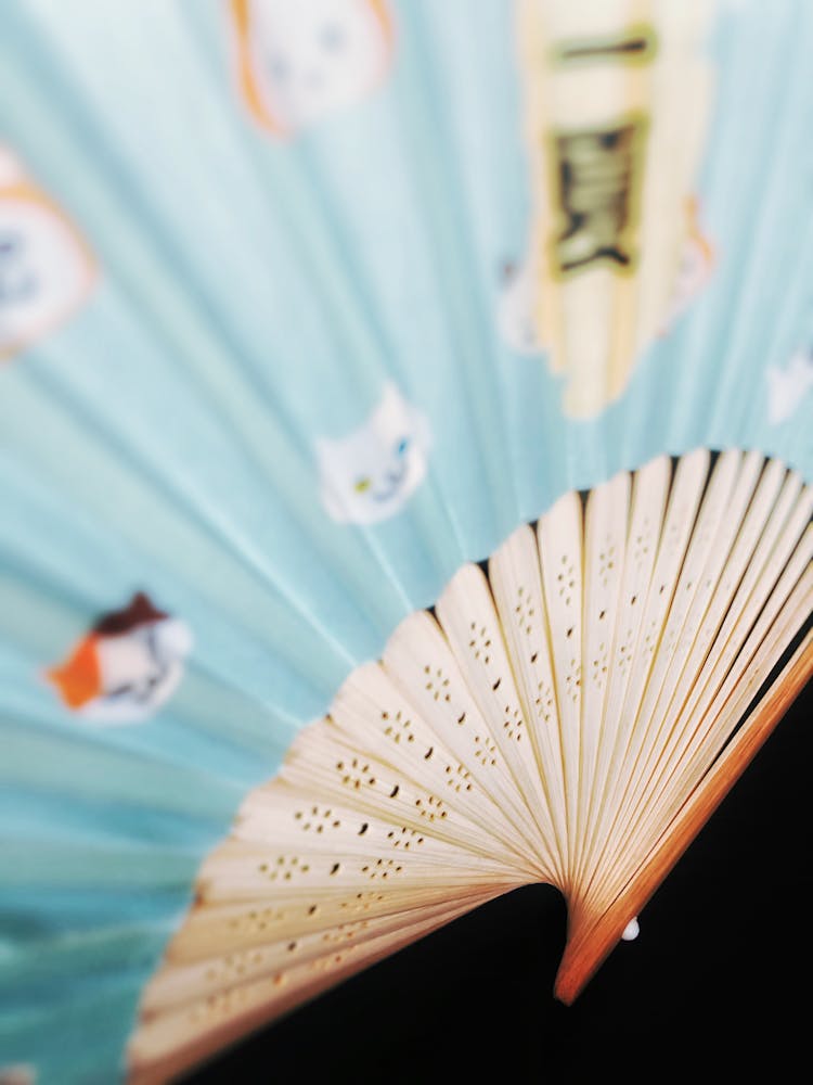 Close Up Of A Paper Fan