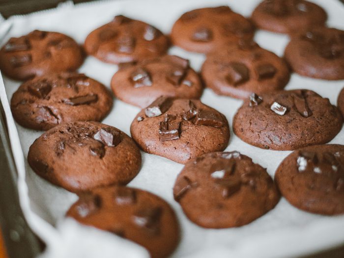 Cookies fresh from the oven