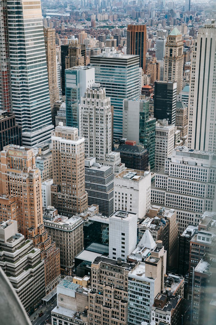 Drone Shot Of A City