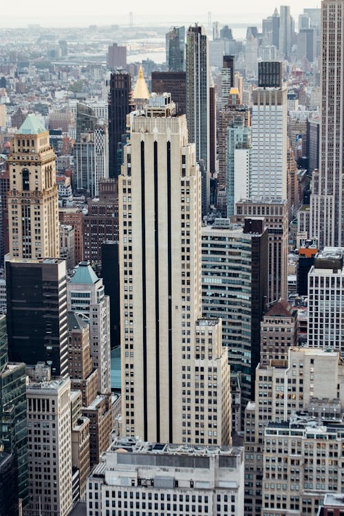 современные небоскребы в нью йорке при дневном свете