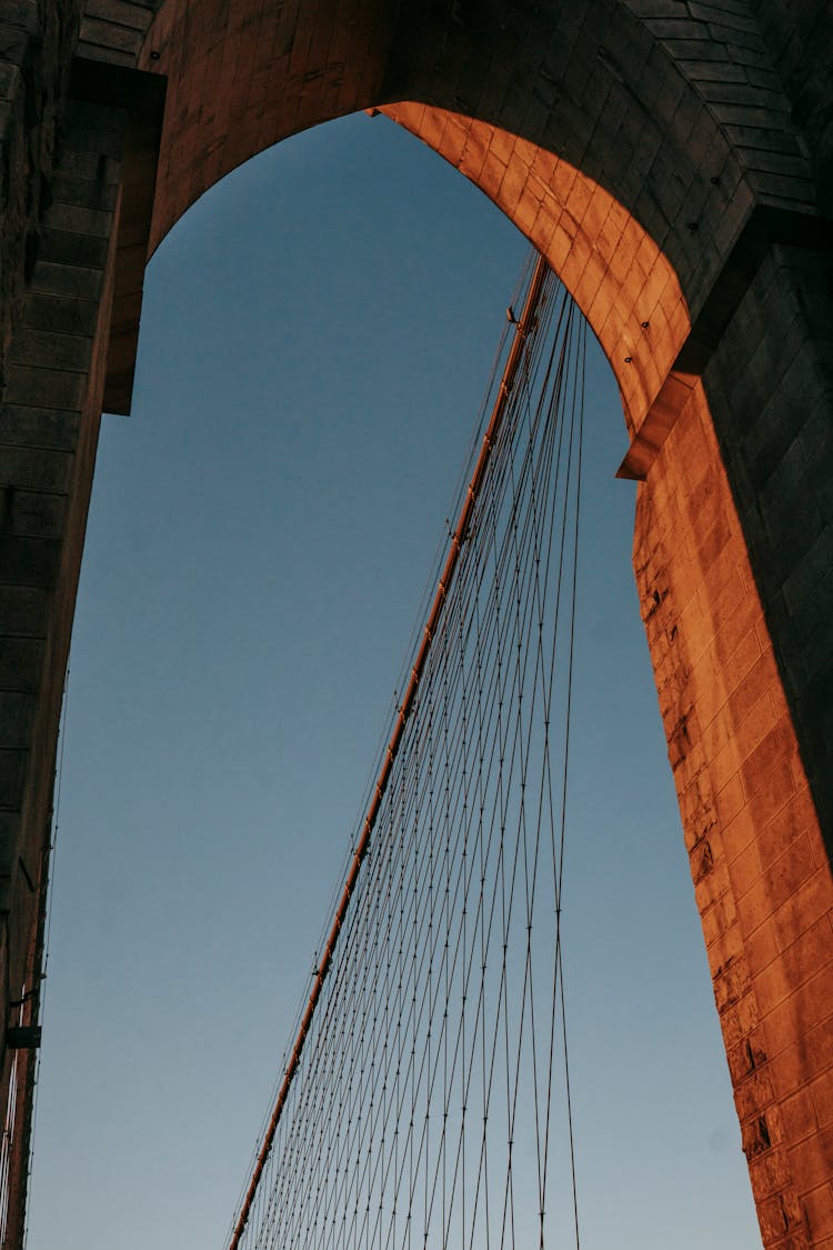 Brick Arch On Bridge Under Sunlight