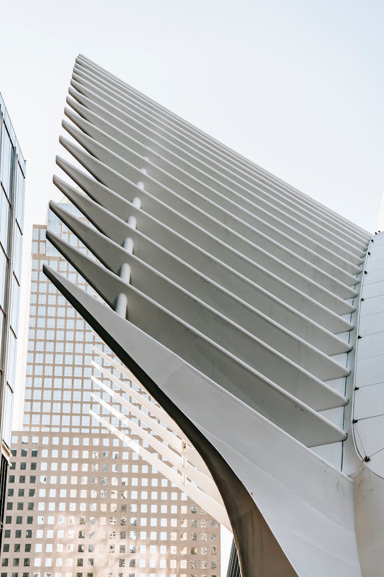 Modern Geometric Facade Of Office Building