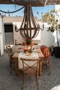 Brown Wooden Table With Chairs
