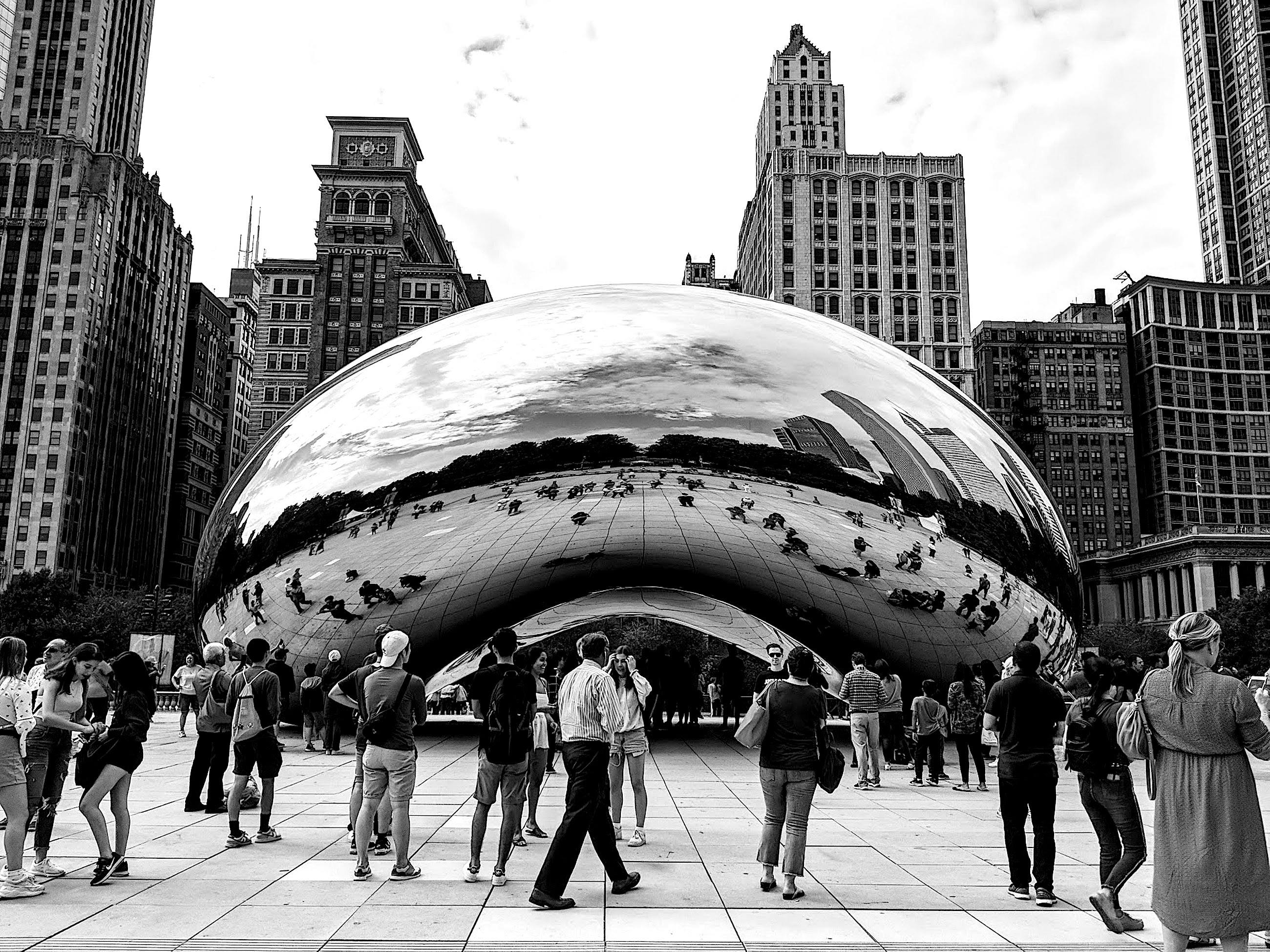 Cloudgate Giclée fashion Photo Print | Chicago B&W USA Black and White Photography