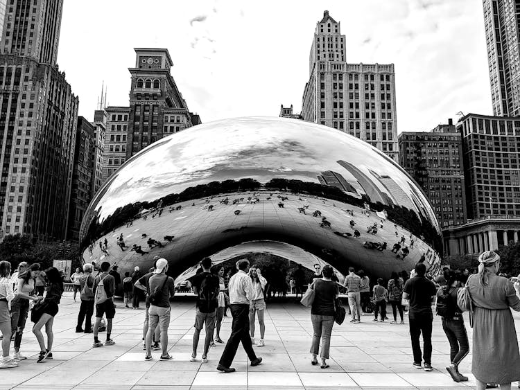 People At The Millennium Park