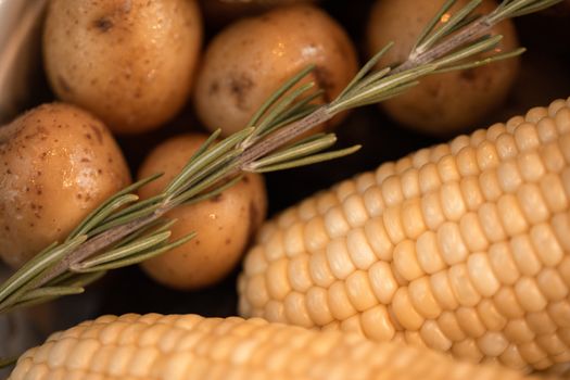 Potatoes Corn Chicken Or Turkey