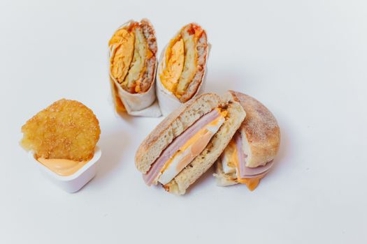 With Ham Egg Burrito