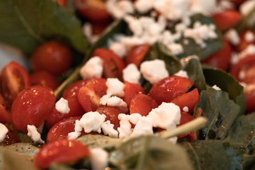 Red and White Sliced Tomatoes