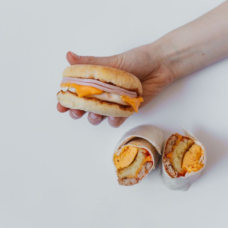 Canned Ham and Cheese Wrap