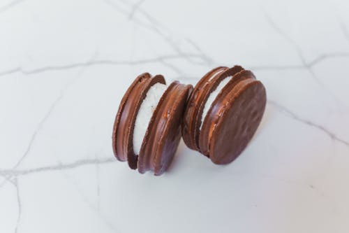 Chocolate Cookies in Close Up Photography