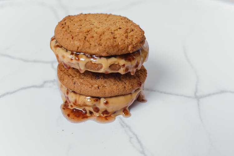 Cookies With Melting Caramel