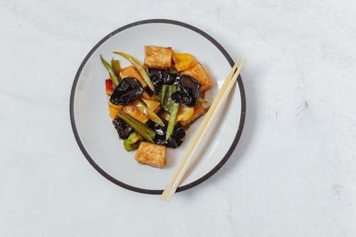 Asya yemeği, Çin yemeği, düz yüzey içeren Ücretsiz stok fotoğraf