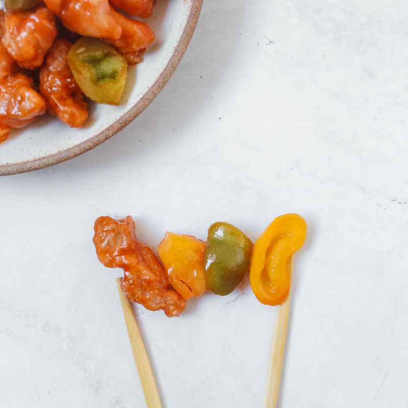 Stovetop Sweet and Sour Meatballs with Pineapple and Peppers