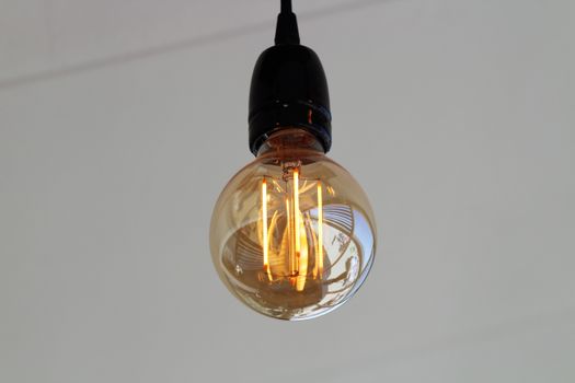 Black and Clear Glass Pendant Light Bulb