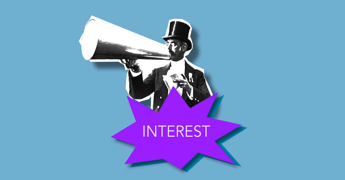 Paper composition of man with megaphone announcing news for attracting attention and interest against blue background