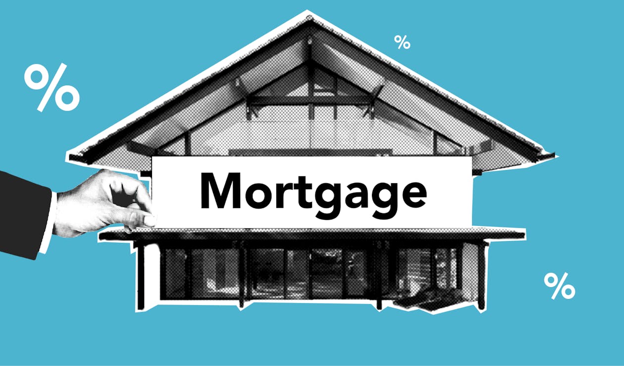 A sign that says mortgage