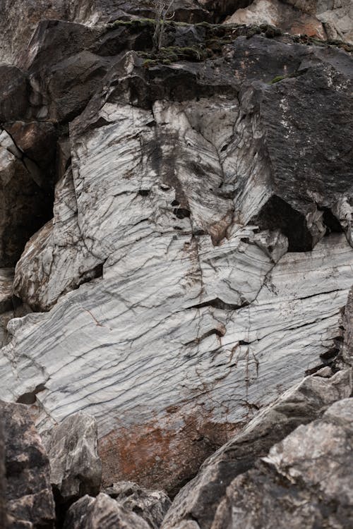 Close Up Shot of a Rock Formation