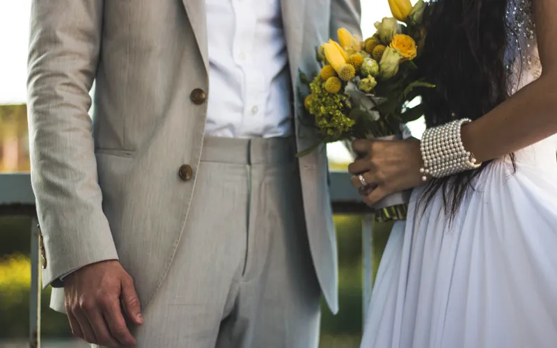 vestido novia civil marfil tejido crepe sin adornos