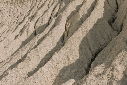 Brown Sand With Footprints