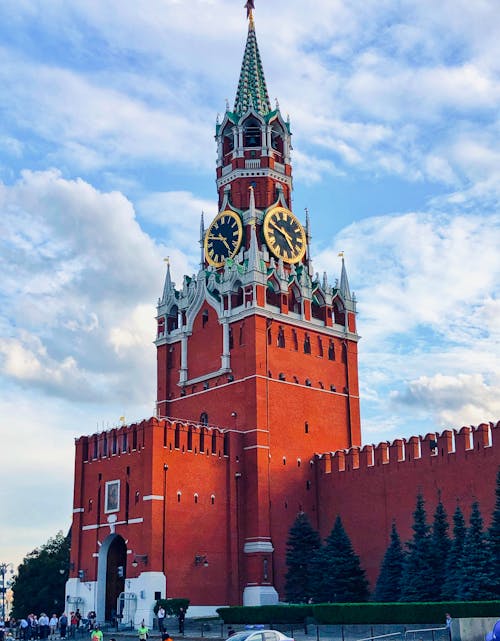Free The Spasskaya Tower in Russia Stock Photo