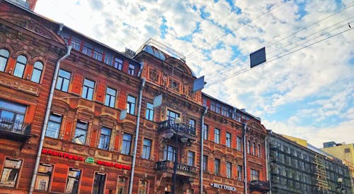 Free stock photo of beautiful street, old buildings, russia