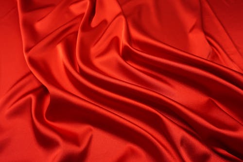 Ripples on a Red Silk Fabric