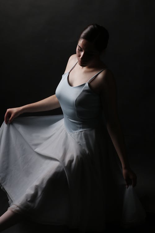 A Woman in Ballerina Dress